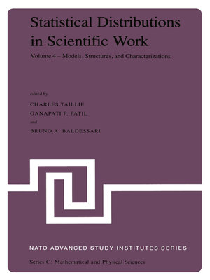 cover image of Statistical Distributions in Scientific Work